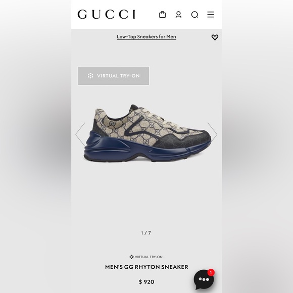 Gucci Men’s GG Rython Sneakers - Picture 7 of 7